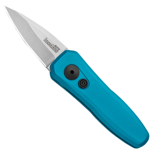 Kershaw Launch 4 AUTO Folding Knife 1.9" CPM-154 Stonewash Blade, Teal Aluminum Handles  - 7500TEALSW