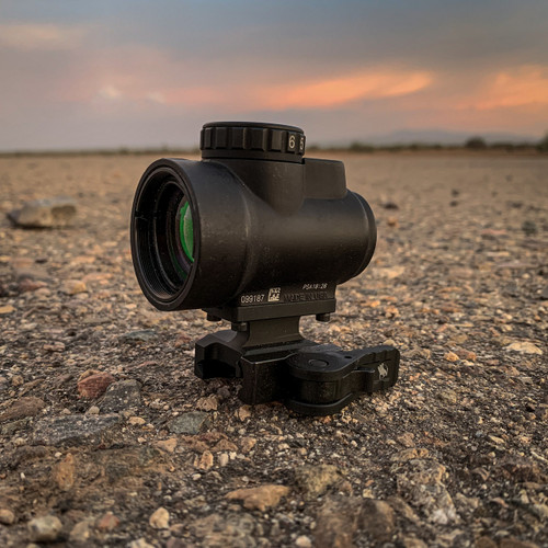 American Defense AD-MRO Optic Quick Release Lightweight Mount - Co-Witness Height, Anodized Black Finish, Fits Trijicon MRO American Defense AD-MRO Optic Quick Release Lightweight Mount - Co-Witness Height, Anodized Black Finish, Fits Trijicon MRO