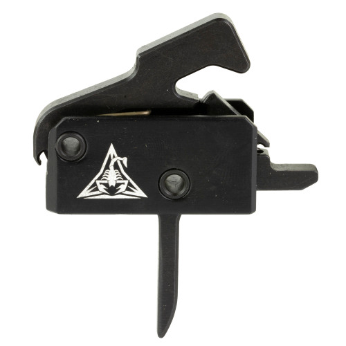 Rise Armament Super Sporting Trigger Live Free or Die Flat Trigger - Anodized Finish, Black and White, Includes Anti-Walk Pins Rise Armament Super Sporting Trigger Live Free or Die Flat Trigger - Anodized Finish, Black and White, Includes Anti-Walk Pins