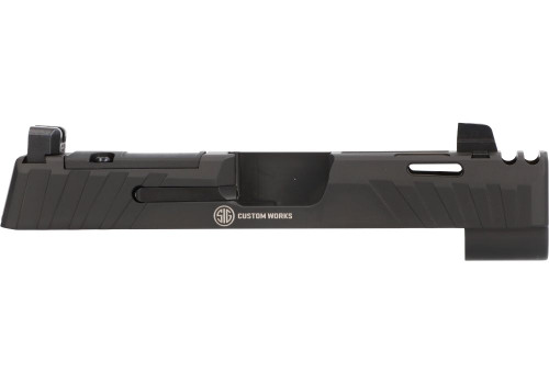 Sig Sauer P365 Spectre Comp Slide Assembly - Compatible With 3.1" Barrel, Optic Ready, Integrated Compensator, Black Nitron Finish, Sig Sauer P365 Spectre Comp Slide Assembly - Compatible With 3.1" Barrel, Optic Ready, Integrated Compensator, Black Nitron Finish,