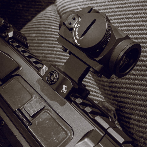 American Defense AD-T1 Aimpoint Micro T1/T2 Lightweight Red Dot Mount - Co-Witness Height, Black Anodized Finish, Quick Release, Fits Aimpoint Micro T1/T2/Comp M5 American Defense AD-T1 Aimpoint Micro T1/T2 Lightweight Red Dot Mount - Co-Witness Height, Black Anodized Finish, Quick Release, Fits Aimpoint Micro T1/T2/Comp M5