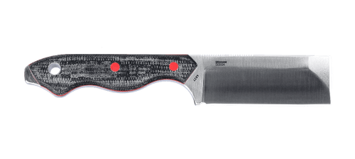 CRKT 4037 Jon Graham Razel Fixed Blade Knife - 2.97" D2 Satin Chisel Blade, Black and Red Resin Infused Fiber Handles, Thermoplastic Pocket Sheath CRKT 4037 Jon Graham Razel Fixed Blade Knife - 2.97" D2 Satin Chisel Blade, Black and Red Resin Infused Fiber Handles, Thermoplastic Pocket Sheath