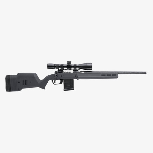 Magpul Hunter 110 Stock – Savage® 110 Short Action - Fits Savage 110 Short Action (Does Not Fit Axis Rifles), Includes Bolt Action Magazine Well and 5Rd 7.62 PMAG, Gray Magpul Hunter 110 Stock – Savage® 110 Short Action - Fits Savage 110 Short Action (Does Not Fit Axis Rifles), Includes Bolt Action Magazine Well and 5Rd 7.62 PMAG, Gray