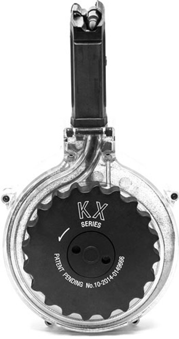KCI AR-15 50 Round Drum Mag - 5.56mm/223 Rem, Black/Clear Polymer, 50rd KCI AR-15 50 Round Drum Mag - 5.56mm/223 Rem, Black/Clear Polymer, 50rd