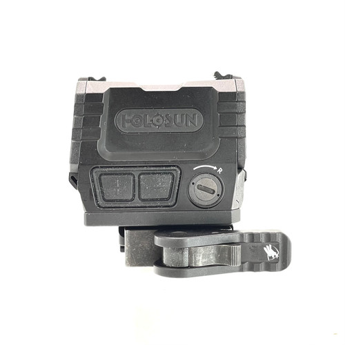American Defense AD-AEMS Red Dot Optic Quick Release Mount - Absolute Co-Witness Height, Anodized Black Finish, Fits Holosun AEMS American Defense AD-AEMS Red Dot Optic Quick Release Mount - Absolute Co-Witness Height, Anodized Black Finish, Fits Holosun AEMS