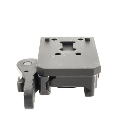 American Defense AD-AEMS Red Dot Optic Quick Release Mount - Absolute Co-Witness Height, Anodized Black Finish, Fits Holosun AEMS American Defense AD-AEMS Red Dot Optic Quick Release Mount - Absolute Co-Witness Height, Anodized Black Finish, Fits Holosun AEMS