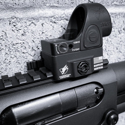 American Defense AD-RMR QD Mount - Fits Trijicon RMR, Lightweight, Co-Witness Height, Black American Defense AD-RMR QD Mount - Fits Trijicon RMR, Lightweight, Co-Witness Height, Black