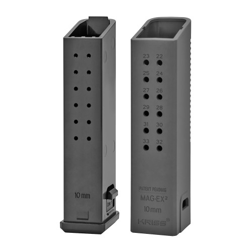 KRISS USA 10MM +18 Rounds Magazine Extension - Black, Fits Kriss VECTOR, 3 Pack