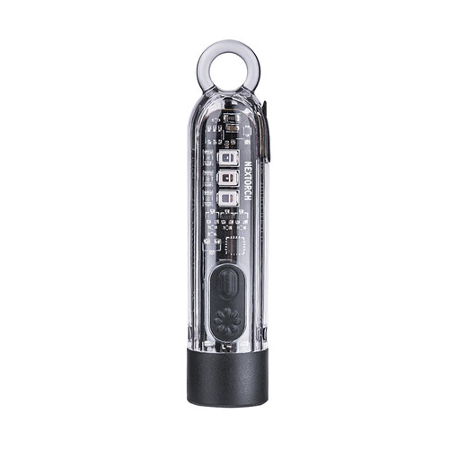 NexTorch K40 Multi-light Source Keychain Flashlight - 300 Lumens, 700 Lumen Strobe, USB-C Recharbable, Steel Multi-function Clip