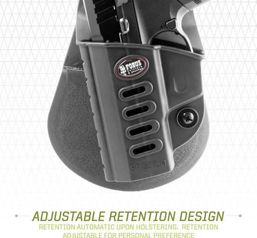 Fobus SR22 Passive Retention Evolution OWB Holster - Fits the Ruger SR22, Black Polymer, Right Hand Fobus SR22 Passive Retention Evolution OWB Holster - Fits the Ruger SR22, Black Polymer, Right Hand