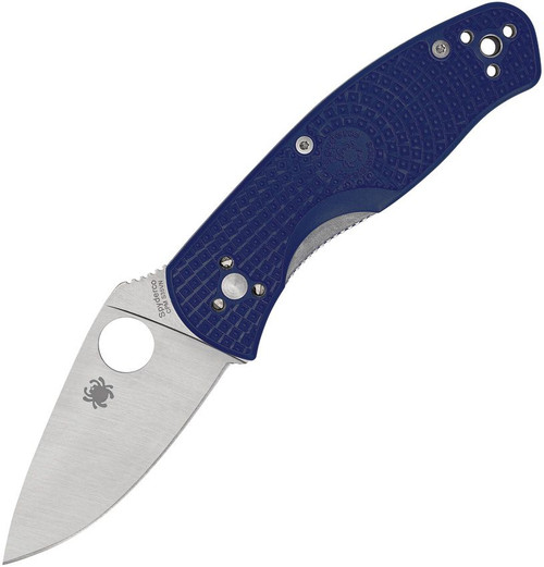 Spyderco Persistence Lightweight Folding Knife - 2.75" S35VN Satin Plain Blade, Blue FRN Handles - C136PBL