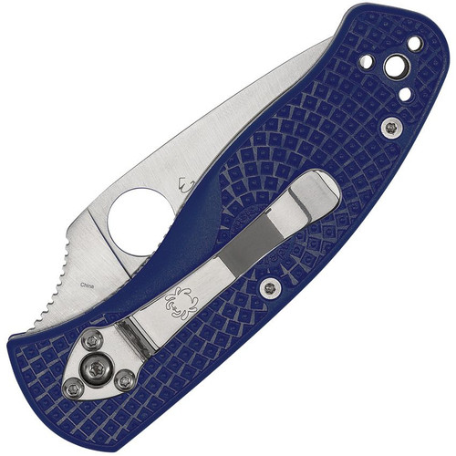 Spyderco Persistence Lightweight Folding Knife - 2.75" S35VN Satin Plain Blade, Blue FRN Handles - C136PBL Spyderco Persistence Lightweight Folding Knife - 2.75" S35VN Satin Plain Blade, Blue FRN Handles - C136PBL