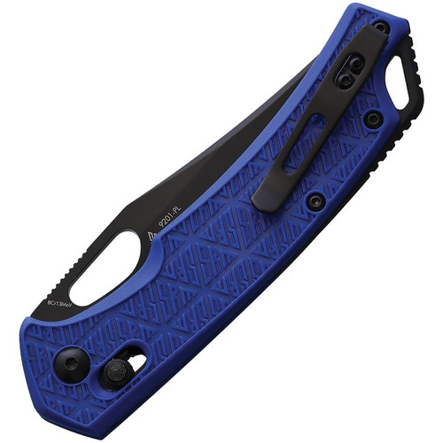 SRM Knives 9201 Ambi Lock Folding Knife - 3.54" 8Cr13MoV Steel Black Blade, Blue Textured FRN Handle - 9201-PL SRM Knives 9201 Ambi Lock Folding Knife - 3.54" 8Cr13MoV Steel Black Blade, Blue Textured FRN Handle - 9201-PL