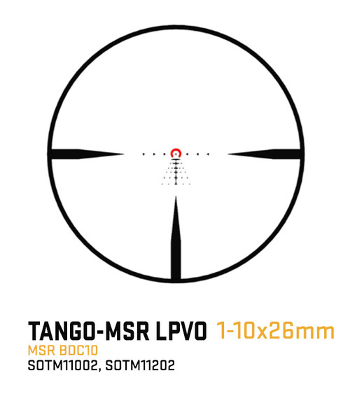 Sig Sauer Tango-MSR 1-10X26 Rifle Scope - BDC10 Illuminated Reticle, First Focal Plane, 34mm Main Body Tube, Includes Alpha MSR Mount and Flip Back Covers, Coyote Brown Finish Sig Sauer Tango-MSR 1-10X26 Rifle Scope - BDC10 Illuminated Reticle, First Focal Plane, 34mm Main Body Tube, Includes Alpha MSR Mount and Flip Back Covers, Coyote Brown Finish