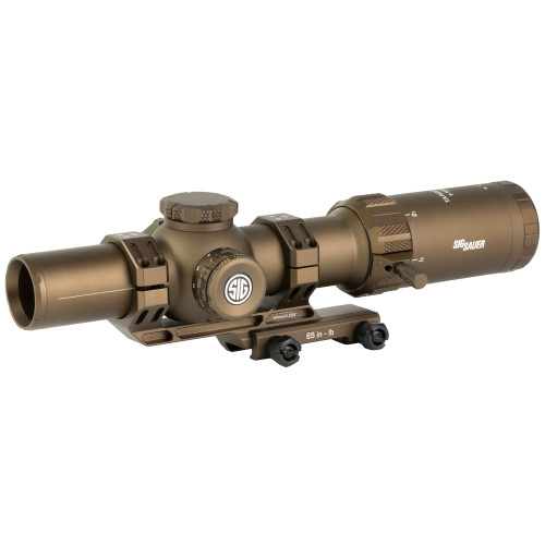 Sig Sauer Tango-MSR 1-10X26 Rifle Scope - BDC10 Illuminated Reticle, First Focal Plane, 34mm Main Body Tube, Includes Alpha MSR Mount and Flip Back Covers, Coyote Brown Finish