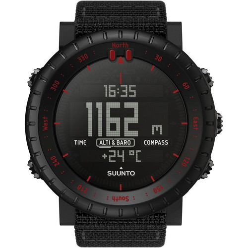 Suunto CORE Black and Red Watch - Outdoor Watch with Barometer