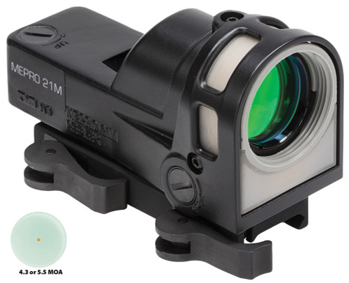 Meprolight USA Mepro M21 Day/Night Self-Illuminated Reflex Sight - 5.5 MOA Illuminated Dot Reticle