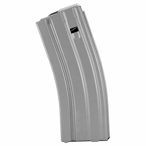 DURAMAG DuraMag Speed 223 Remington/556NATO Gray Magazine - 30 Rounds, Fits AR15, Black AGF Anti-tilt Follower, Aluminum, Gray