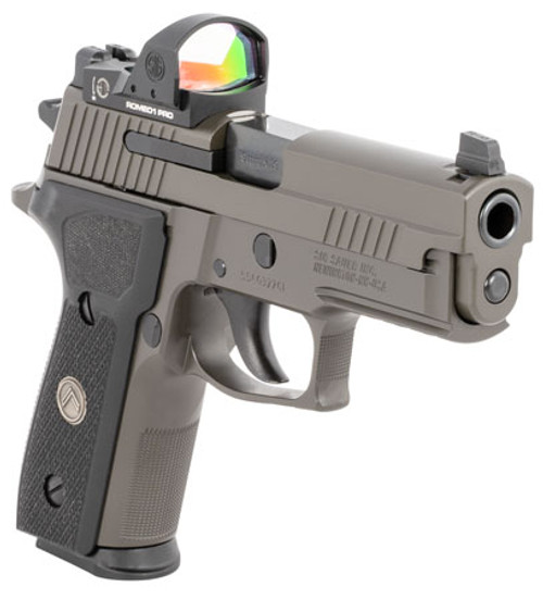 Sig Sauer E29R9LEGIONRXP P229 Compact Legion RXP 9mm Luger Caliber with 3.90" Barrel, 15+1 Capacity, Overall Legion Gray Cerakote Metal Finish, Picatinny Rail Frame, Serrated/Optic Cut Slide, Black G10 Grip & XRAY3 Day/Night Sights Includes Romeo1 Sig Sauer E29R9LEGIONRXP P229 Compact Legion RXP 9mm Luger Caliber with 3.90" Barrel, 15+1 Capacity, Overall Legion Gray Cerakote Metal Finish, Picatinny Rail Frame, Serrated/Optic Cut Slide, Black G10 Grip & XRAY3 Day/Night Sights Includes Romeo1