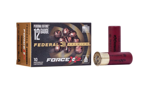 Federal Force X2 12 Gauge - 2.75" 9 Pellets 00 Buck Shot - 10/Bx - PD12FX200