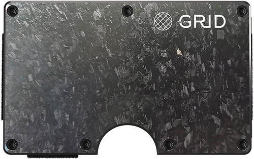 GRID Wallet Carbon Fiber Minimalist Wallet with Money Clip - Forged Carbon GRID Wallet Carbon Fiber Minimalist Wallet with Money Clip - Forged Carbon