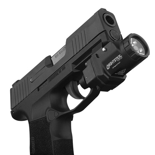 Nightstick TCM-365 Tactical Weapon-Mounted Light - Fits Sig P365, 650 Lumens, 2 Hour Run Time, IP-X7 Waterproof, Matte Black Finish Nightstick TCM-365 Tactical Weapon-Mounted Light - Fits Sig P365, 650 Lumens, 2 Hour Run Time, IP-X7 Waterproof, Matte Black Finish