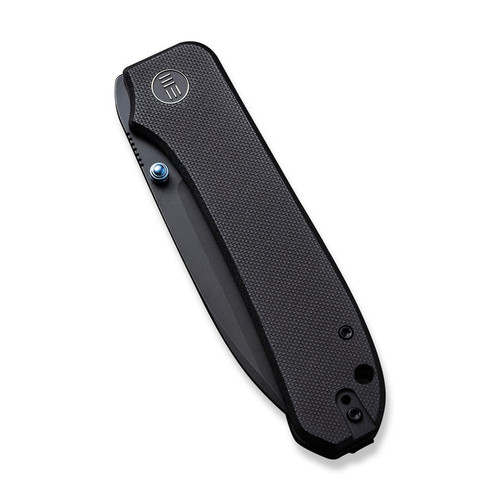 We Knife Ben Petersen Big Banter Folding Knife - 3.69" CPM-20CV Black Stonewashed Drop Point Blade, Black G10 Handles - WE21045-1 We Knife Ben Petersen Big Banter Folding Knife - 3.69" CPM-20CV Black Stonewashed Drop Point Blade, Black G10 Handles - WE21045-1