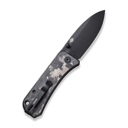 We Knife Ben Petersen Banter Folding Knife - 2.9" S35VN Black Stonewashed Spear Point Blade, Marble Carbon Fiber Handles - 2004H We Knife Ben Petersen Banter Folding Knife - 2.9" S35VN Black Stonewashed Spear Point Blade, Marble Carbon Fiber Handles - 2004H