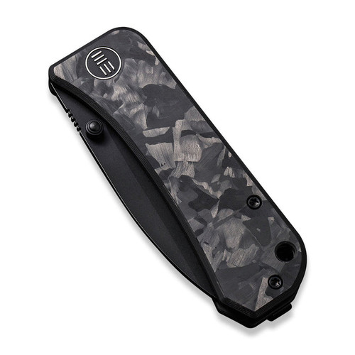 We Knife Ben Petersen Banter Folding Knife - 2.9" S35VN Black Stonewashed Spear Point Blade, Marble Carbon Fiber Handles - 2004H We Knife Ben Petersen Banter Folding Knife - 2.9" S35VN Black Stonewashed Spear Point Blade, Marble Carbon Fiber Handles - 2004H