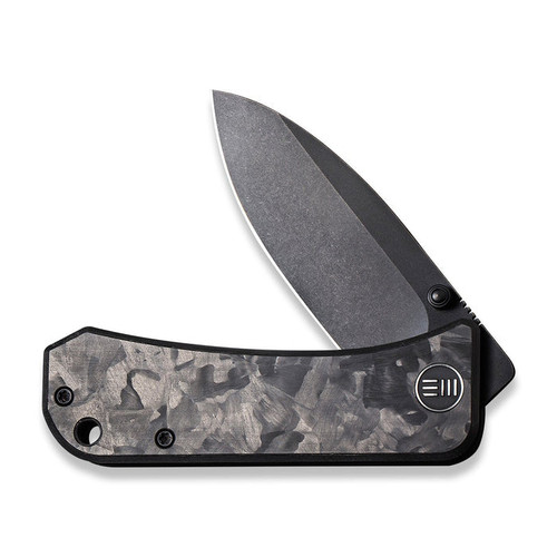 We Knife Ben Petersen Banter Folding Knife - 2.9" S35VN Black Stonewashed Spear Point Blade, Marble Carbon Fiber Handles - 2004H We Knife Ben Petersen Banter Folding Knife - 2.9" S35VN Black Stonewashed Spear Point Blade, Marble Carbon Fiber Handles - 2004H