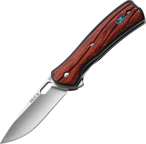 Buck 341 Vantage Avid Small Folding Knife - 2-5/8" 420HC Drop Point Blade, Rosewood Dymondwood Handles - 7834