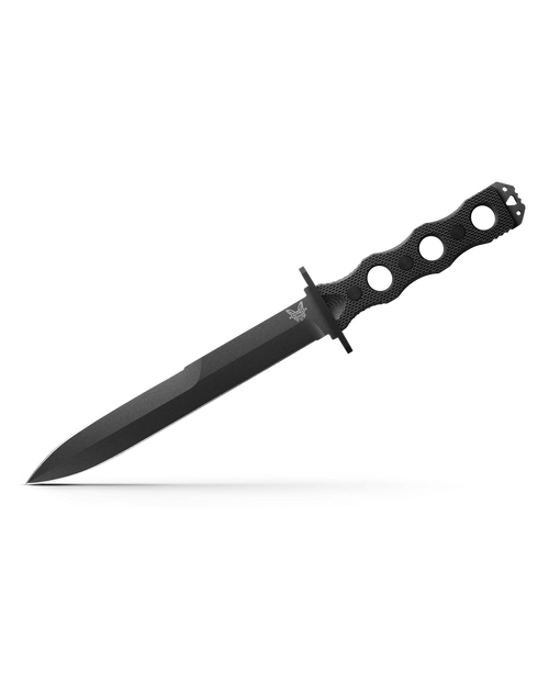 Halfbreed Blades Compact Clearance Fixed Blade Knife - 4.01 D2 OD Green  Combo Edge Dagger Blade, G10 Handles, Injection Molded Sheath - CCK-01 OD