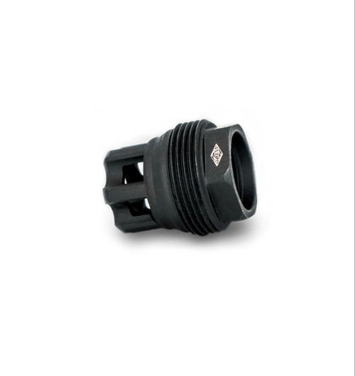 Yankee Hill Machine sRx Mini Muzzle Brake - 1/2-28, Compatible with sRx Low Profile Adapter, Attaches to Suppressors with 1-3/8"x24 Thread Pitch, Black Oxide Finish Yankee Hill Machine sRx Mini Muzzle Brake - 1/2-28, Compatible with sRx Low Profile Adapter, Attaches to Suppressors with 1-3/8"x24 Thread Pitch, Black Oxide Finish
