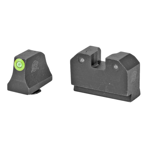 XS Sights R3D Night Sights Green - FITS Glock Suppressor Height 17,19,22-24,26,27,31-36,38