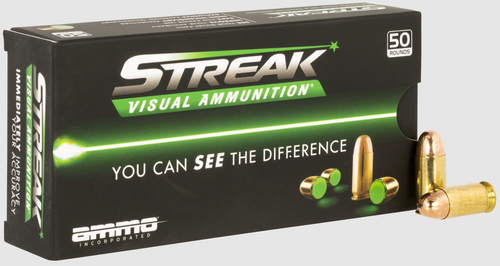 Ammo Inc Streak Visual (Green) 45 ACP 230 gr Total Metal Case (TMC) - 50 Rounds per Box