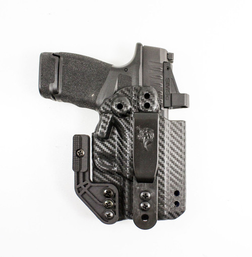 DeSantis Gunhide Persuade IWB Holster - Fits Springfield Hellcat/OSP, Right Hand, Kydex, Carbon Fiber Finish DeSantis Gunhide Persuade IWB Holster - Fits Springfield Hellcat/OSP, Right Hand, Kydex, Carbon Fiber Finish