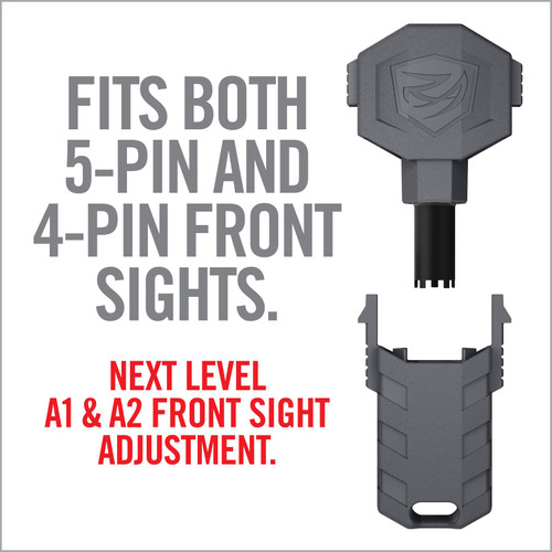 Real Avid AR15 Front Sight Adjuster Pro - For Adjusting AR15 Style Front Sights, Gray Real Avid AR15 Front Sight Adjuster Pro - For Adjusting AR15 Style Front Sights, Gray