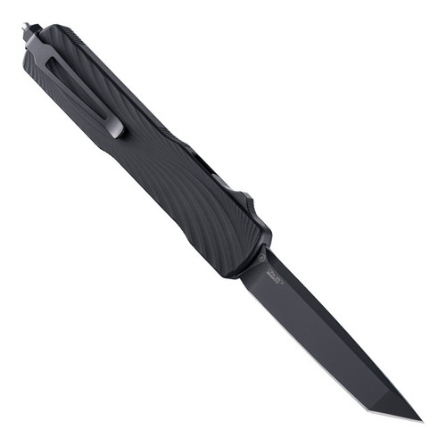 Hogue Counterstrike OTF AUTO Knife - 3.35" CPM-20CV Black PVD Tanto Blade, Solid Black G10 and Black Aluminum Handles - 34860 Hogue Counterstrike OTF AUTO Knife - 3.35" CPM-20CV Black PVD Tanto Blade, Solid Black G10 and Black Aluminum Handles - 34860