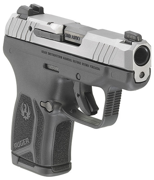 Ruger 13744 LCP Max Compact 380 ACP 10+1 2.80" Black Oxide Steel Barrel, Matte Stainless Serrated Slide, Black Polymer Frame w/Serrated Trigger Guard w/Black Nylon Grip Ruger 13744 LCP Max Compact 380 ACP 10+1 2.80" Black Oxide Steel Barrel, Matte Stainless Serrated Slide, Black Polymer Frame w/Serrated Trigger Guard w/Black Nylon Grip