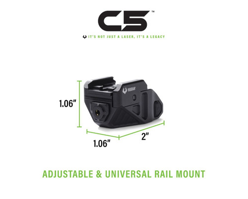 Viridian C5 Green Laser with SAFECharge - Universal Fit, Rechargeable Battery, Black Viridian C5 Green Laser with SAFECharge - Universal Fit, Rechargeable Battery, Black