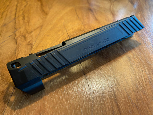 Sharps Bros 365X Improved Stripped Slide For Sig P365/P365X - Optic Cut Compatible With Shield RMS-C, Integrated Compensator, Black Nitride Finish Sharps Bros 365X Improved Stripped Slide For Sig P365/P365X - Optic Cut Compatible With Shield RMS-C, Integrated Compensator, Black Nitride Finish