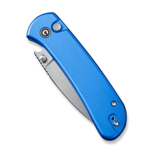 CIVIVI Knives Qubit Folding Knife - 2.98" 14C28N Satin Drop Point Blade, Blue Aluminum Handles - C22030E-3 CIVIVI Knives Qubit Folding Knife - 2.98" 14C28N Satin Drop Point Blade, Blue Aluminum Handles - C22030E-3