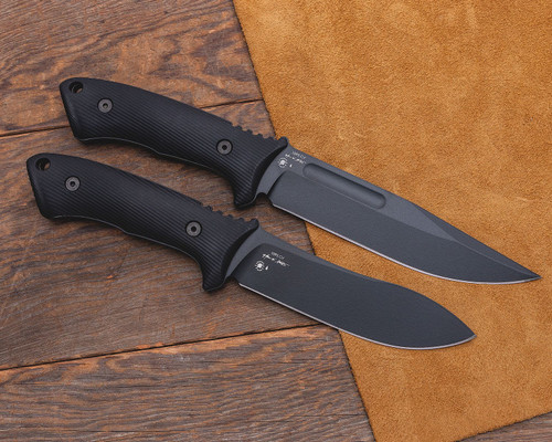 Spartan Blades Harsey Fighter Fixed Blade Knife - 6.125" 1095 Black Powder Coated Blade, Black Injection Molded Handles, Black Injection Molded Sheath - SBSL006BK Spartan Blades Harsey Fighter Fixed Blade Knife - 6.125" 1095 Black Powder Coated Blade, Black Injection Molded Handles, Black Injection Molded Sheath - SBSL006BK