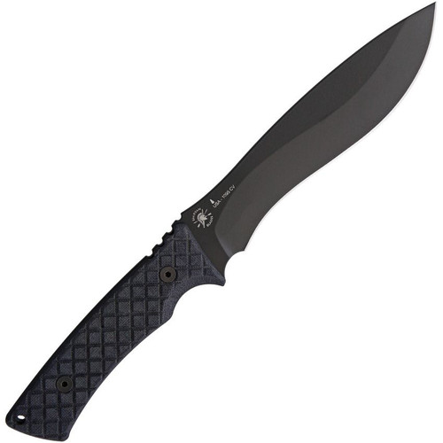 Spartan Blades Machai Fixed Blade Knife - 6.625" 1095 Black Powder Coated Blade, Black Micarta Handles, Black Injection Molded Sheath - SBSL002BKBK Spartan Blades Machai Fixed Blade Knife - 6.625" 1095 Black Powder Coated Blade, Black Micarta Handles, Black Injection Molded Sheath - SBSL002BKBK