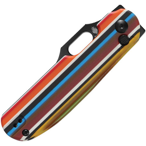 Kizer Knives Cormorant Flipper Knife - 3.23" S35VN Black PVD Clip Point Blade, Serape Series G10 Handles - Ki4562A5 Kizer Knives Cormorant Flipper Knife - 3.23" S35VN Black PVD Clip Point Blade, Serape Series G10 Handles - Ki4562A5