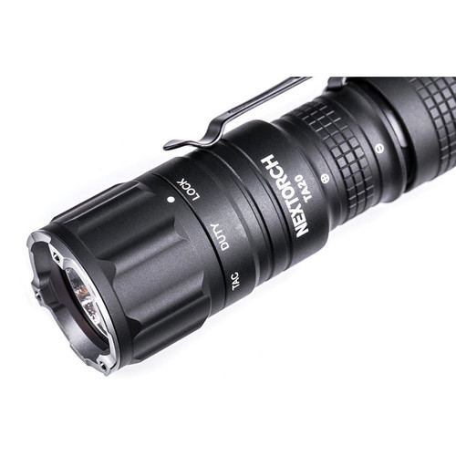 NexTorch TA20 Portable Tri-Setting Tactical Flashlight - USB-C Rechargeable, 1000 Lumens, Black NexTorch TA20 Portable Tri-Setting Tactical Flashlight - USB-C Rechargeable, 1000 Lumens, Black