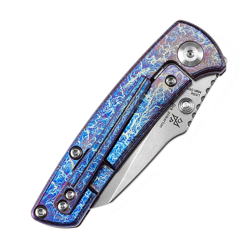 Kansept Knives Little Main Street Folding Knife - 2.26" CPM-S35VN Wharncliffe Blade, Lightning Strike Titanium Handle - K2015A5 Kansept Knives Little Main Street Folding Knife - 2.26" CPM-S35VN Wharncliffe Blade, Lightning Strike Titanium Handle - K2015A5