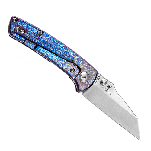 Kansept Knives Little Main Street Folding Knife - 2.26" CPM-S35VN Wharncliffe Blade, Lightning Strike Titanium Handle - K2015A5 Kansept Knives Little Main Street Folding Knife - 2.26" CPM-S35VN Wharncliffe Blade, Lightning Strike Titanium Handle - K2015A5