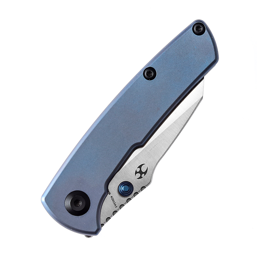 Kansept Knives Little Main Street Folding Knife - 2.26" CPM-S35VN Wharncliffe Blade, Blue Anodized Titanium Handle - K2015A3 Kansept Knives Little Main Street Folding Knife - 2.26" CPM-S35VN Wharncliffe Blade, Blue Anodized Titanium Handle - K2015A3