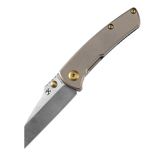 Kansept Knives Little Main Street Folding Knife - 2.26" CPM-S35VN Wharncliffe Blade, Bronze Anodized Titanium Handle - K2015A2 Kansept Knives Little Main Street Folding Knife - 2.26" CPM-S35VN Wharncliffe Blade, Bronze Anodized Titanium Handle - K2015A2